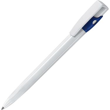 Шариковая ручка, белый/ярко-синий