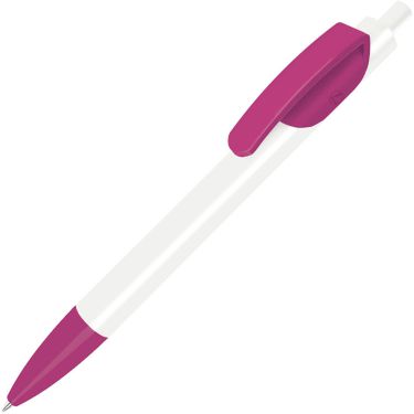Шариковая ручка, белый/розовый