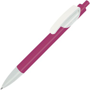 Шариковая ручка, розовый/белый