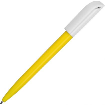 Шариковая ручка, желтый/белый