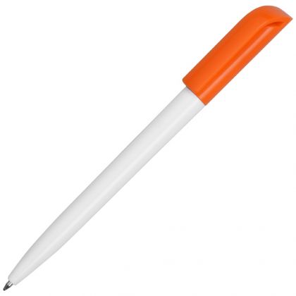 Шариковая ручка, белый/оранжевый