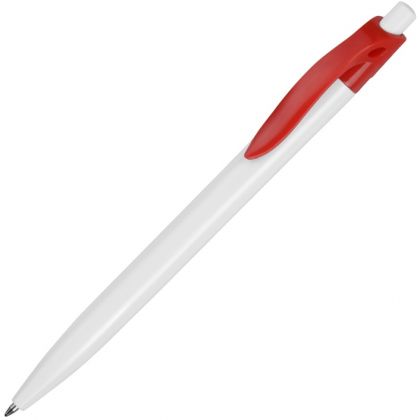 Шариковая ручка, белый/красный