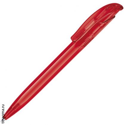 ручка Сенатор с логотипом, модель Senator Challenger clear, цвет - прозрачный красный
