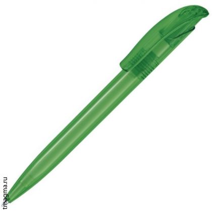 ручка Сенатор с логотипом, модель Senator Challenger Frost, цвет - зеленый