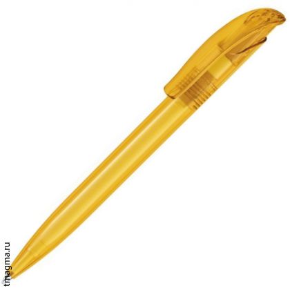 ручка Сенатор с логотипом, модель Senator Challenger Frost, цвет - желтый