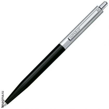 ручка Сенатор с логотипом, SENATOR Point Metal, черная