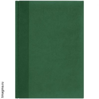 Ежедневник Velvet, зеленыйежедневник формата а5, датированный, гладкий матовый кожзам, белая бумага, 352 с. в том числе справочная информация, углы c перфорацией ежедневник Nazarenogabrielli Velvet