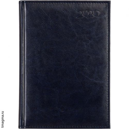 Ежедневник Rich, темно-синийежедневник формата а5, датированный, тонированнная бумага, 336 с. в том числе справочная информация, углы c перфорацией. ежедневник Рич
