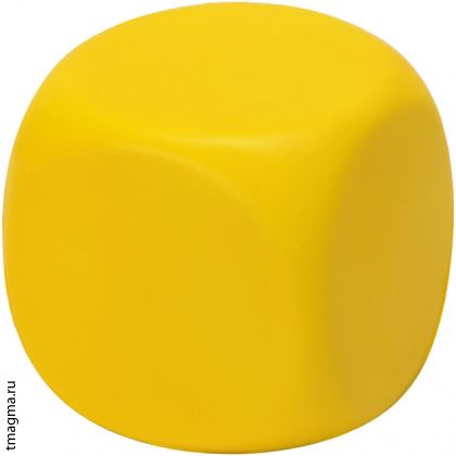 антистресс куб желтый