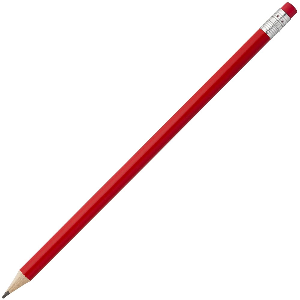 Печать на красном карандаше с красным ластиком