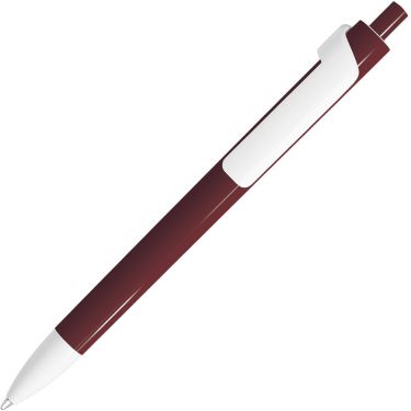 Шариковая ручка, бордовый/белый