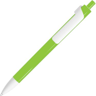 Шариковая ручка, зеленое яблоко/белый