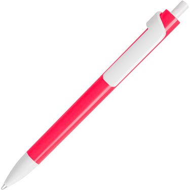 Шариковая ручка, темно-розовый/белый