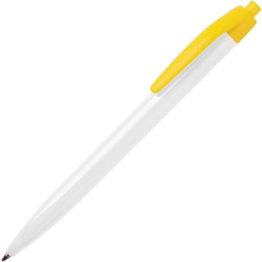 Шариковая ручка, белый/желтый