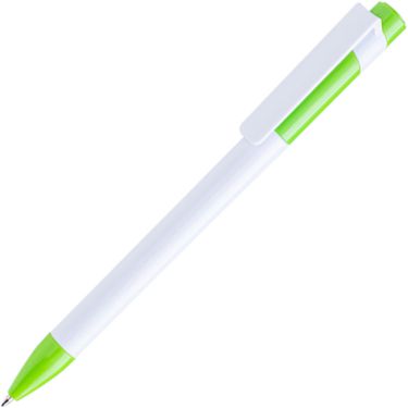 Шариковая ручка, белый/зеленое яблоко