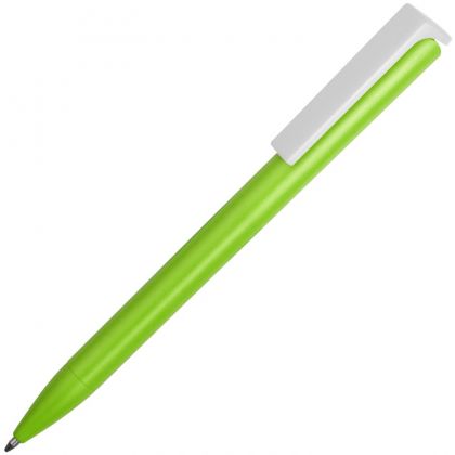 Шариковая ручка, зеленое яблоко/белый