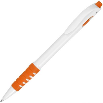 Шариковая ручка, белый/оранжевый