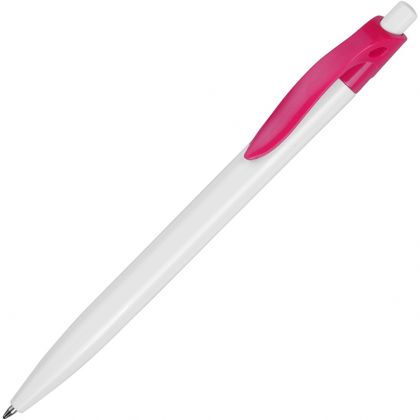 Шариковая ручка, белый/розовый
