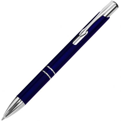 Шариковая ручка, синий/серебристый