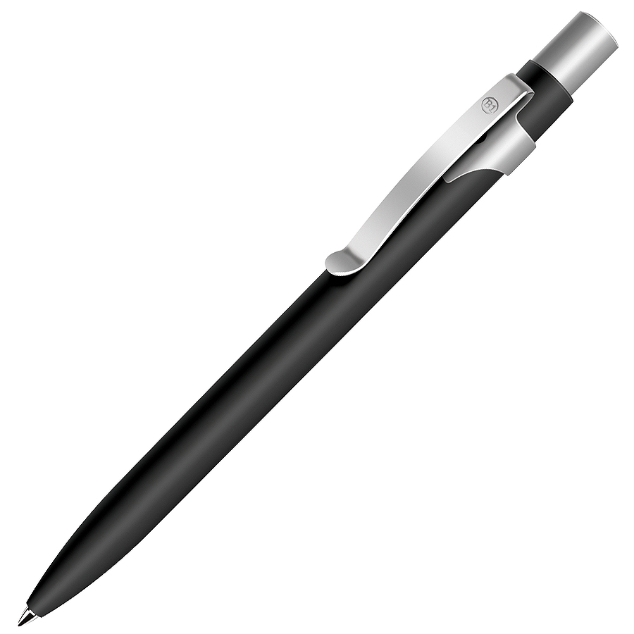 металлические ручки с логотипом, черная