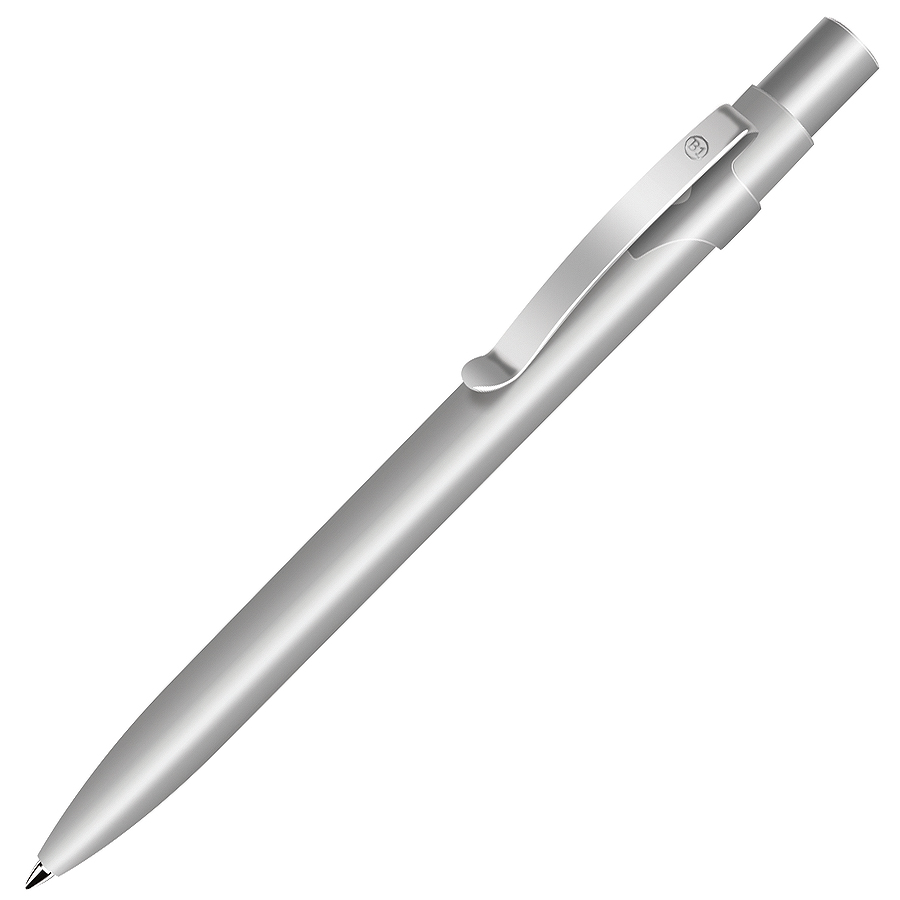 металлические ручки с логотипом, серебристая