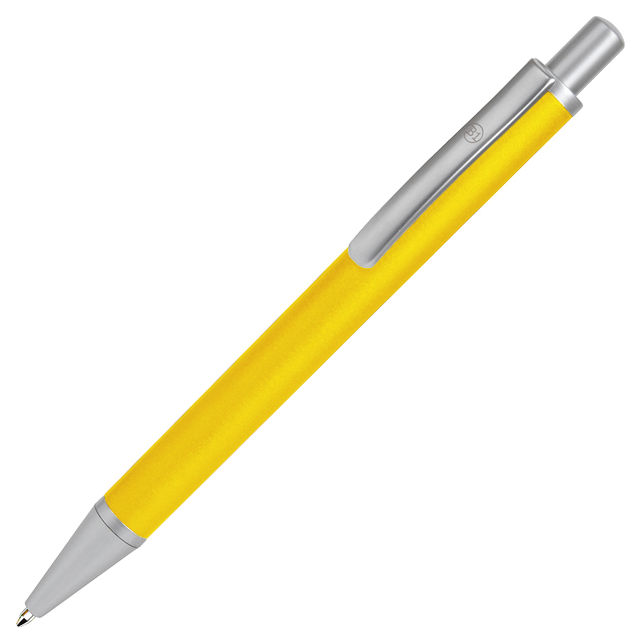 металлические ручки с логотипом, желтая/серебристая