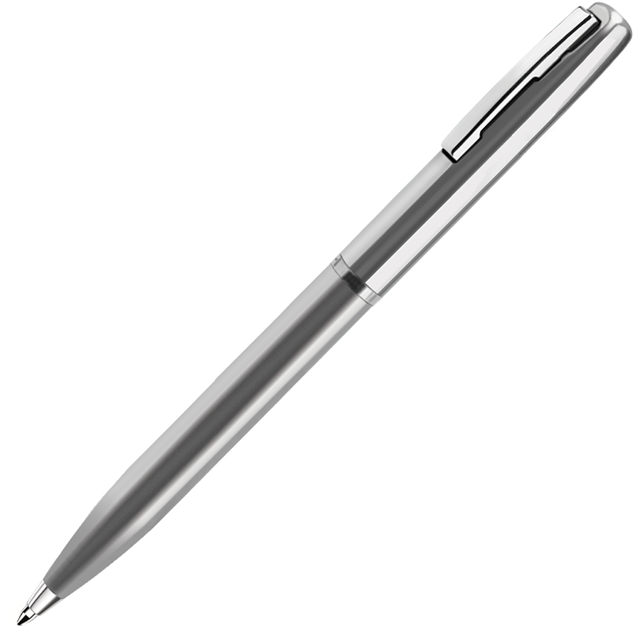 металлические ручки с логотипом, серебристая