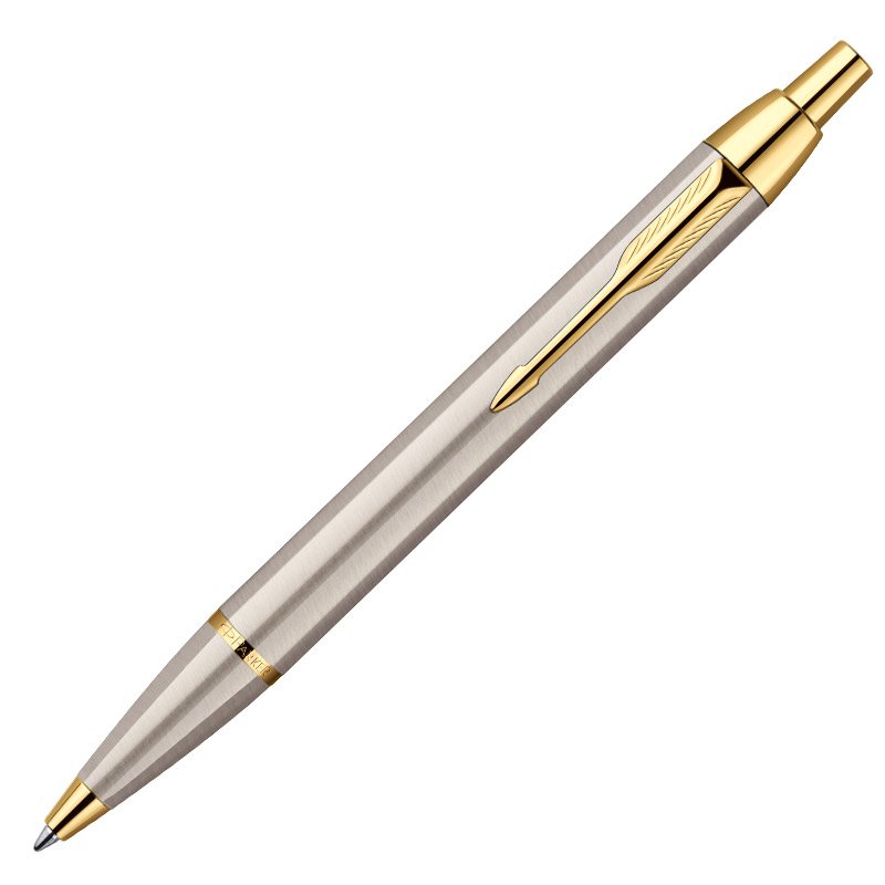 Шариковая ручка Parker IM Brushed Metal GT с гравировкой на заказ