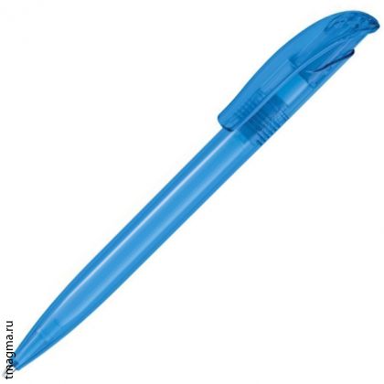 ручка Сенатор с логотипом, модель Senator Challenger Frost, цвет - голубой