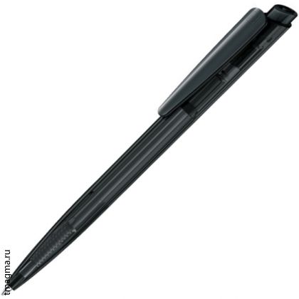 ручка Сенатор с логотипом, SENATOR Dart Clear, черная прозрачная