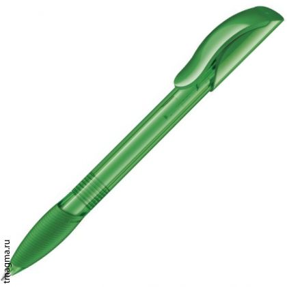 ручка с резиновым гриппом Senator Hattrix Clear Soft Grip, прозрачная зеленая 347