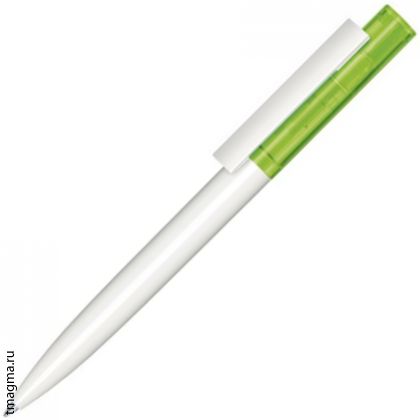 ручка Senator Headliner Clear Basic, белая/салатовая 376