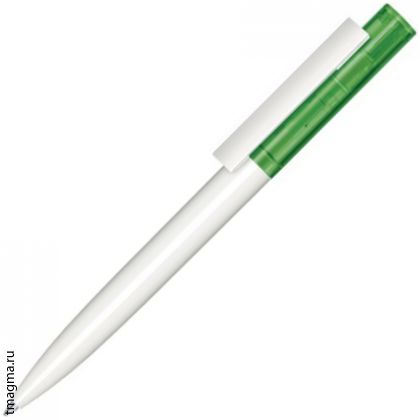 ручка Senator Headliner Clear Basic, белая/зелная 347