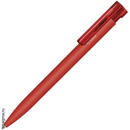 ручка Senator Liberty Bio Matt Clip Clear, красный 485
