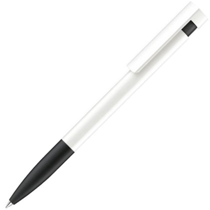 ручка Senator Liberty Polished Basic Soft Grip, белая/черная