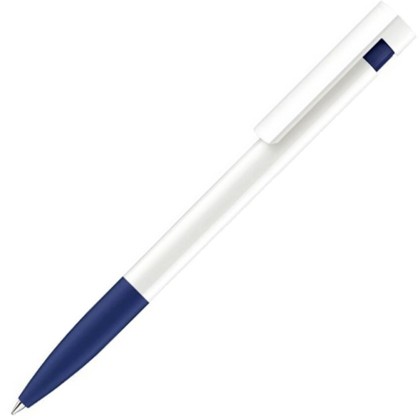 ручка Senator Liberty Polished Basic Soft Grip, белая/темно-синяя 2757