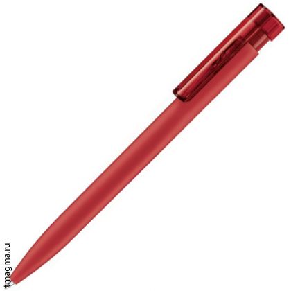 ручка Senator Liberty Soft Touch Clip Clear, красная