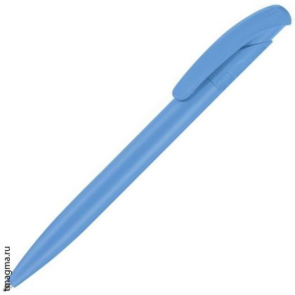 ручка Сенатор с логотипом, SENATOR Nature Plus, голубая