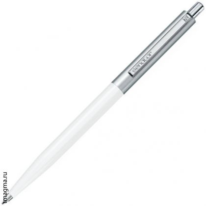 ручка Сенатор с логотипом, SENATOR Point Metal, белая