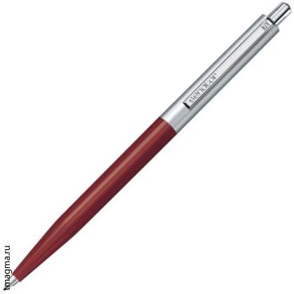 ручка Сенатор с логотипом, SENATOR Point Metal, красная