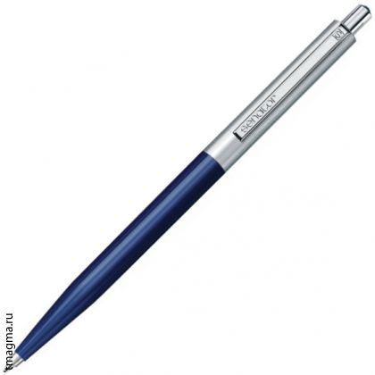 ручка Сенатор с логотипом, SENATOR Point Metal, синяя