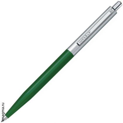 ручка Сенатор с логотипом, SENATOR Point Metal, зеленая