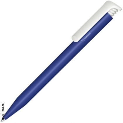 ручка Сенатор с логотипом, SENATOR Super-Hit Bio, темно-синяя/белая