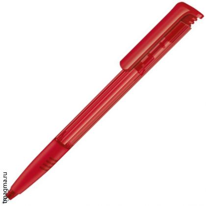 ручка шариковая с гриппом SENATOR Super-Hit Basic Polished Soft Grip 186, белая/красная