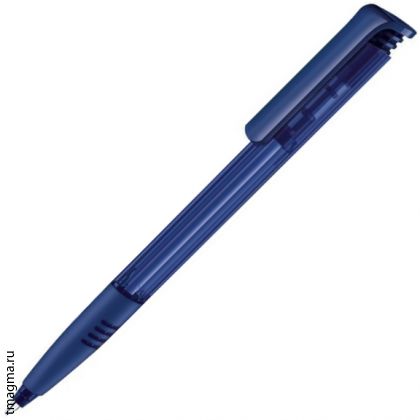 ручка шариковая с гриппом SENATOR Super-Hit Basic Polished Soft Grip 2757, белая/темно-синяя