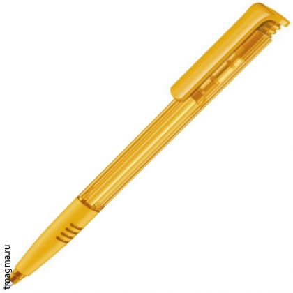 ручка шариковая с гриппом SENATOR Super-Hit Basic Polished Soft Grip 7408, белая/желтая