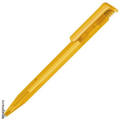 ручка Сенатор с логотипом, SENATOR Super-Hit Frosted, желтая