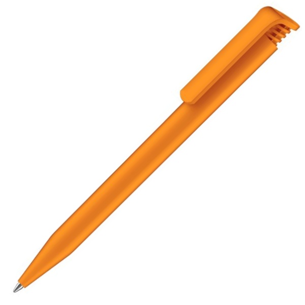 ручка Сенатор с логотипом, SENATOR Super Hit Polished, полностью оранжевая